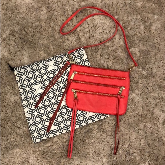 Rebecca Minkoff 3 Zip Rocker Leather Crossbody Bag - Picture 1 of 8